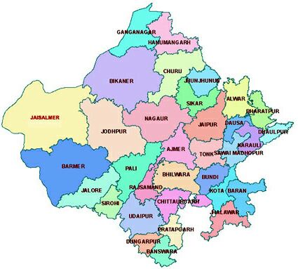 Rajasthan Map